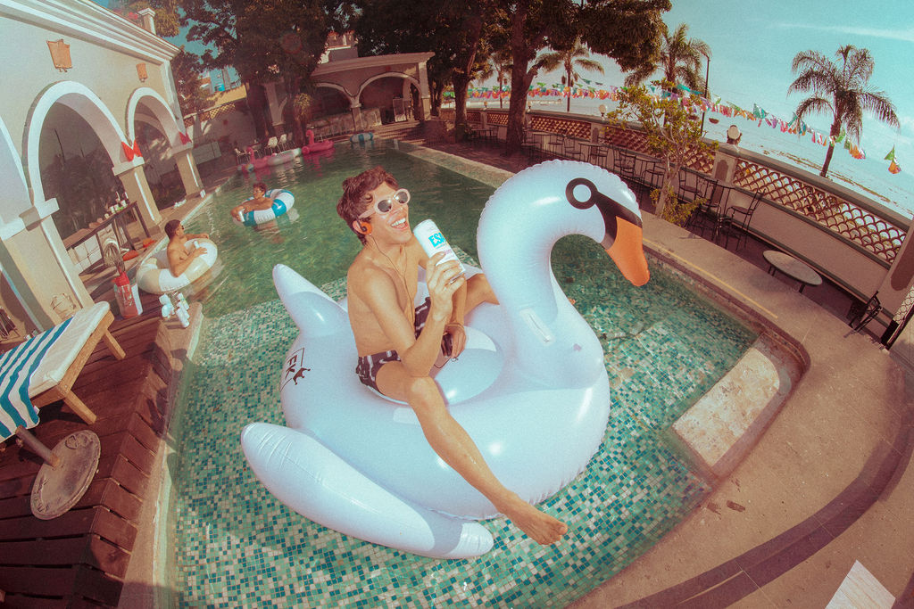 Sipping ESA on a swan float